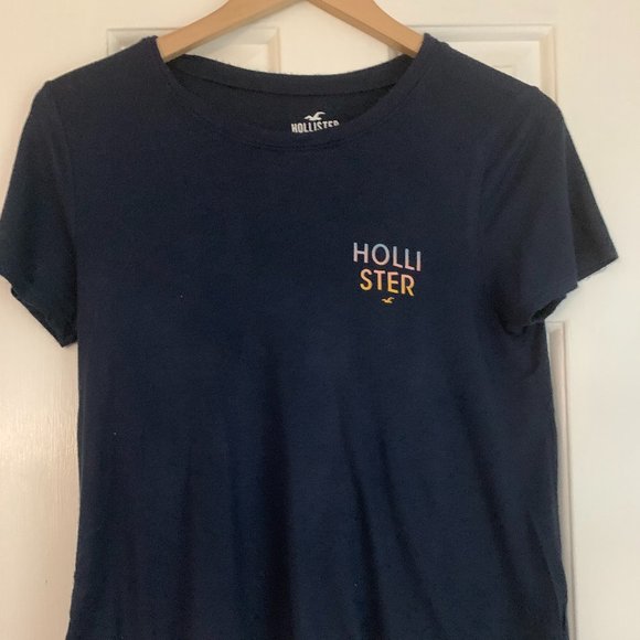 Hollister Navy Blue Easy T - Small - Picture 1 of 2